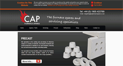 Desktop Screenshot of capfurnacespares.co.uk
