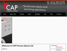 Tablet Screenshot of capfurnacespares.co.uk